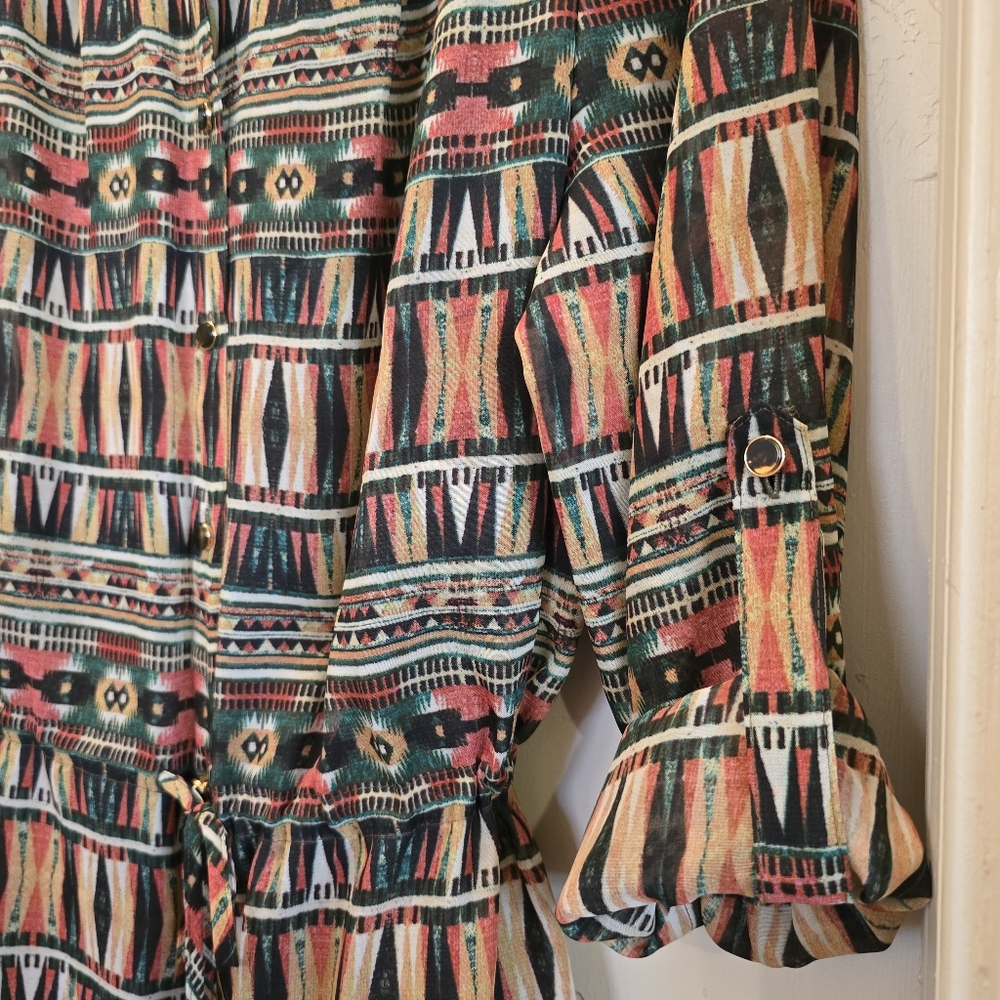 NWOT Tahari - Arthur S. Levine Long Or Midi Sleeve Dress 6 - Picture 3 of 8